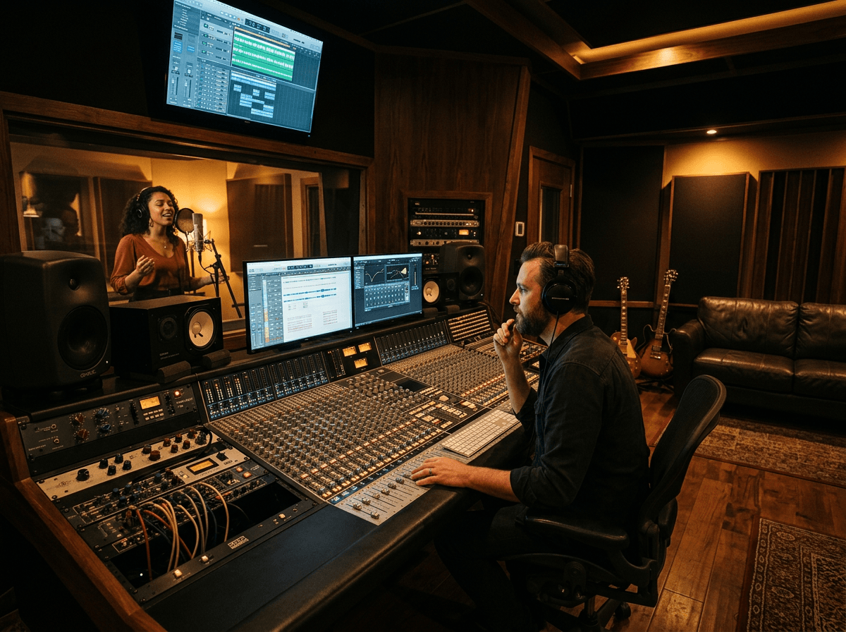 Cinematic creative studio environment